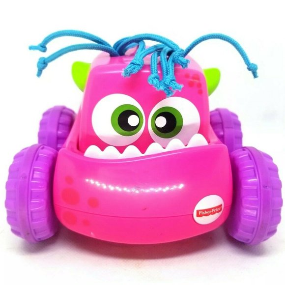 fisher price press n go monster truck pink